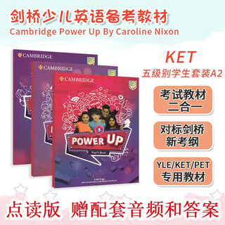 Cambridge children's english power up textbook 1 2 3 4 5 level 6 preparatory level one level two level three course starter student book textbook + exercise book cambridge imported original grade exam preparation book level 5 textbook + exercise book + manual + information