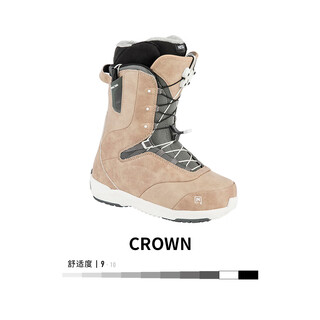 Nitro snowboard shoes 2324 women's crown all-round quick wear bianca faint beginner-advanced crown-terracotta 36