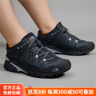 The north face's 24 autumn and winter new outdoor men's waterproof breathable traction hiking shoes | 8191 official authentic mn8_black gray 9_42