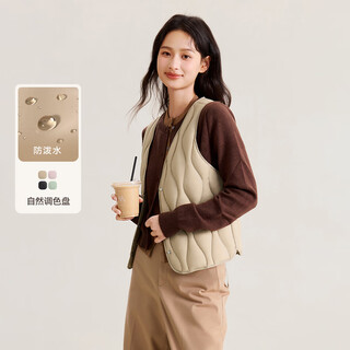 Flying in the snow classic new v-neck thin and slim down vest women's down jacket light, fluffy, warm and fashionable