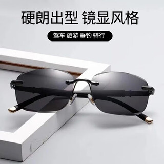 Shantou lincun sunglasses for men and women, hd polarized anti-blue light driving special type 2 glasses, fishing anti-glare, black