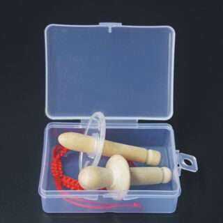 Other baby baby's pepper wood log molar stick, natural non-toxic soothing toy, anti-eating hand-biting teether, custom-made pacifier type + rubber-blocking type, 2 pieces