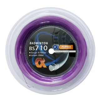阿尔法羽毛球线200米耐打球拍线羽毛球训练专用球拍BS710大盘 紫色