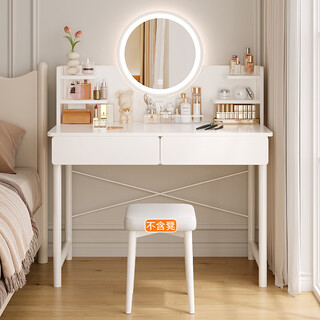 Shanshan wood art dressing table bedroom light luxury dressing table modern simple small apartment dressing table with mirror light storage integrated dressing table