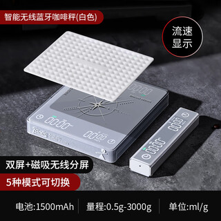 Bincoo's new coffee electronic scale hand-pour powder water ratio flow rate smart bluetooth split scale wireless display split coffee scale - three display screens