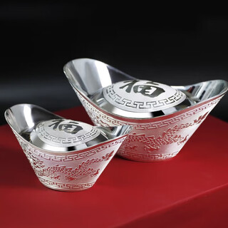 Lossot attracts wealth and treasure pure silver 999 silver ingot silver ingot ornaments investment collection gifts