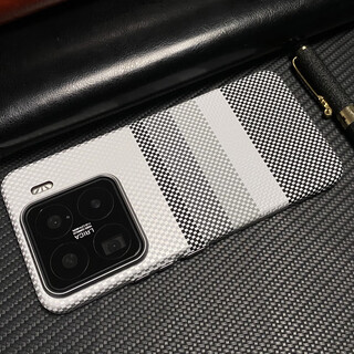 Bofino suitable for xiaomi 15 mobile phone case new ultra-thin hard shell kevlar texture 15pro aramid fiber metal frame anti-fall magnetic suction 15ultra frosted sunset woven shell sunset silver lf136-built-in magnetic suction xiaomi 15