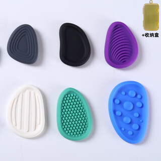 MPPMCK感官石ADHD多动缓解焦虑解压神器手指玩具硅胶触觉板专注力训练 冷色系6件送收纳盒