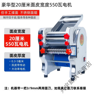 Rsrddy stainless steel electric noodle press household noodle machine small multi-functional fully automatic commercial all-in-one noodle machine stainless steel 200 luxury type 550w