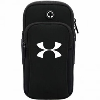 He jian gong running mobile phone bag unisex outdoor fitness equipment mobile phone bag arm bag mobile phone bag wrist bag sports arm sleeve black large size under 7 inches