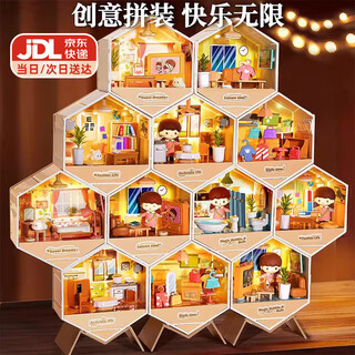 活石（LIVING STONES）diy小屋手工温暖客厅拼装积木模型6-12-14岁儿童女孩玩具生日礼物