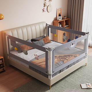 Juelebang crib, fitted sheet, bed fence, anti-fall bedside baby sheet, children's splicing bed, newborn, three-piece combination 1.5m+2.0m+2.0m