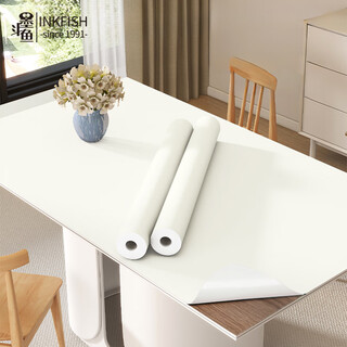 Cuttlefish desktop sticker 60*300cm off-white sticker cabinet furniture renovation sticker old wardrobe color change film skin-feel wallpaper