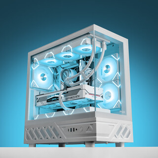 Peninsula iron box (pado) yinglong cangming white atx gaming computer desktop case supports 360° water cooling 270° panoramic sea view room power supply compartment shape opening for efficient heat dissipation