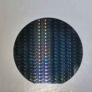 Crystal cpu wafer wafer photolithography integrated circuit chip semiconductor silicon wafer teaching science test six inches 01 free acrylic bracket