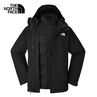 The north face men's jacket down liner three-in-one outdoor waterproof and warm 81qs black/jk3 l