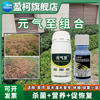 Yingke yuanqizhi combination boxwood red leaf heather ophiopogon ophiopogon lawn yellow leaf fusarium soil fungicide growth promoter 280ml 1 set mixed with 120 jin jin is equal to 0.5 kg of water