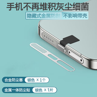 Three frogs iqoo13/12/11 speaker dustproof net iqoo neo10/z10/9 mobile phone speaker hole dustproof sticker iqoo 13 charging port protective plug power plug integrated metal anti-silver - card slot hollow version integrated metal dustproof net 1 piece + iqoo 13