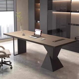 Walton home italian minimalist desk designer high-end customizable home living room sofa back desk study room computer desk smoked color single desk (with row socket) length 220*width 80*height 75cm