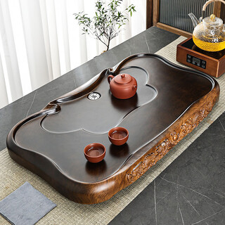New solid wood tea tray for home living room modern chinese tea set office tray imitation rosewood kung fu tea set no size丨customized version丨do not place an order