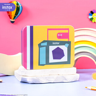 Instax fuji one-time imaging wide photo paper storage box kaqu purple