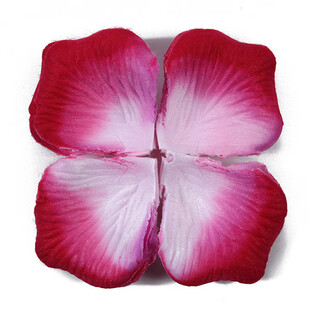 Creation secret simulation rose petals wedding confession decoration hand-spreading flowers valentine's day proposal making romantic wedding room decoration supplies red and pink gradient 3 packs (about 300 pieces) petals