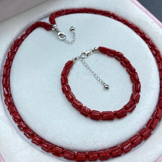 Zhaohao coral bracelet necklace set