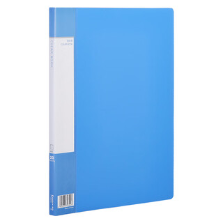 Comix super saving information book blue a4 20 bags information book file loose-leaf storage book slip pocket file folder pf20ak-x (15 pieces)