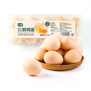 Qixian antibiotic-free fresh eggs 10 pieces 500g