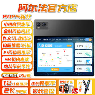Dr. alpha 5g learning machine tablet computer full network call all subjects synchronous courses primary school first grade to junior high school english reading online class tutoring composition homework correction photo search xingyao silver 12gb running 12-inch 2.5k eye protection paper screen 256gb