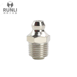 National standard grease nozzle m6 universal joint gun head mouth digger forklift refueling nozzle grease fittings m10-bent-90 degrees-100 pieces