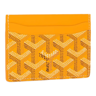 Goyard goya men's and women's card holder id holder credit card holder wallet fashionable and versatile yellow