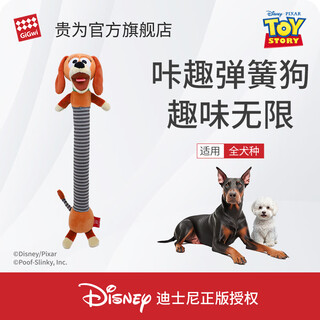 Guiwei toy story clicky spring dog sounds small dog toy interactive tug-of-war tour grinding teeth to relieve boredom pets