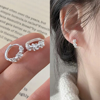 Ye yu earrings women's fashion light luxurious three-dimensional flower earrings temperament fashion niche design earrings super fairy versatile one pair of earrings exquisite gift box