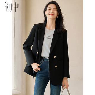 Chushen spring and autumn blazer women's retro high-end fashion temperament commuting casual jacket top s143u6009