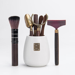 Chuwu coarse pottery tea ceremony six gentlemen combination household tea knife tea needle clip set tea table ornaments kung fu tea set accessories