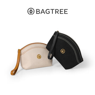 Bagtree random color bag tree vegetable tanned cowhide clutch bag random color high-end niche