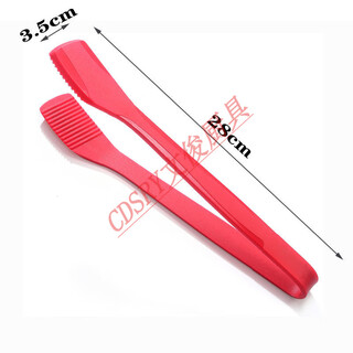 Clcey thick-skinned orange silicone food clips, barbecue clips, silicone clips for cooking steaks in the kitchen, barbecue tools, red silicone food clips