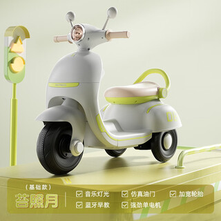 Bedron children's electric motorcycle children's motorcycle 3-6 years old children's electric car toy car can sit on children's car standard green | single drive +6v4