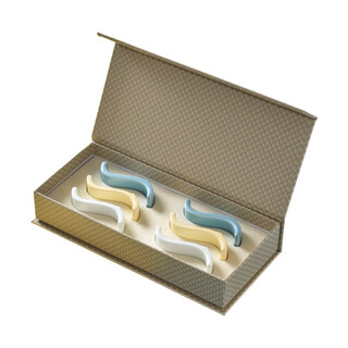 Sanlitang chopstick rest jingdezhen ceramic chopstick rest store home japanese style light luxury creative multi-purpose chopstick pillow chopstick rest 6 pairs of chopstick racks 6 pairs of chopstick racks