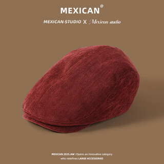 Scarecrow advance hat women's 2025 spring and autumn new fashion versatile solid color soft face showing small retro trendy beret red one size