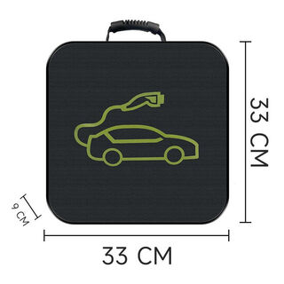 Tongxiang charging gun storage bag oxford cloth charger storage bag universal portable car charging cable storage box new energy square 33cm upgraded thickened waterproof oxford cloth