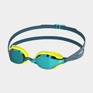 Speedo (speedo) pan zhanle and wang shun's same style fastskinsocket2 shark skin racing goggles yellow_green flat light