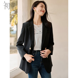 Chushen spring and autumn blazer women's retro high-end fashion temperament commuting casual jacket top s143u6009