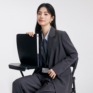 Dajiashi gray formal suit suit female college student defense interview professional suit jacket ladies high-end small gray suit one button s suitable for 90-105 jin jin is equal to 0.5 kg wearable, true to size