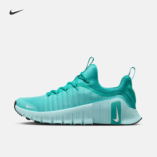 Nike (nike) official free metcon 6 women's training shoes autumn new breathable cushioning sports fj7126 301 bleached sapphire green/white/washed teal 35.5