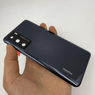 Suitable for huawei p40 original disassembly back cover p40pro original disassembly glass back cover mobile phone battery case p40 bright black