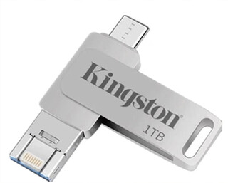 Compatible with large capacity 1tb mobile phone usb flash drive 1t computer dual-purpose type-c interface apple usb flash drive 512g silver silver 1tb
