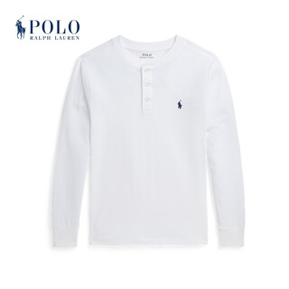 Polo ralph laurenralph lauren/ralph lauren boys classic cotton jersey henley rl41762 100-white s
