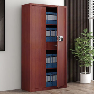 He lian hongyi safe cabinet information filing cabinet steel wood grain office cabinet safe doorless double section cabinet electronic password lock
